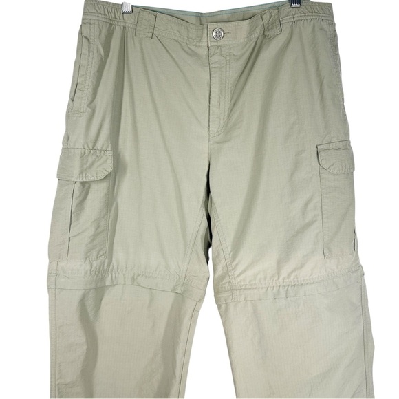 COLUMBIA Men's 32 Large Tan Convertible Lightweight Nylon Hiking Pants - Picture 2 of 7
